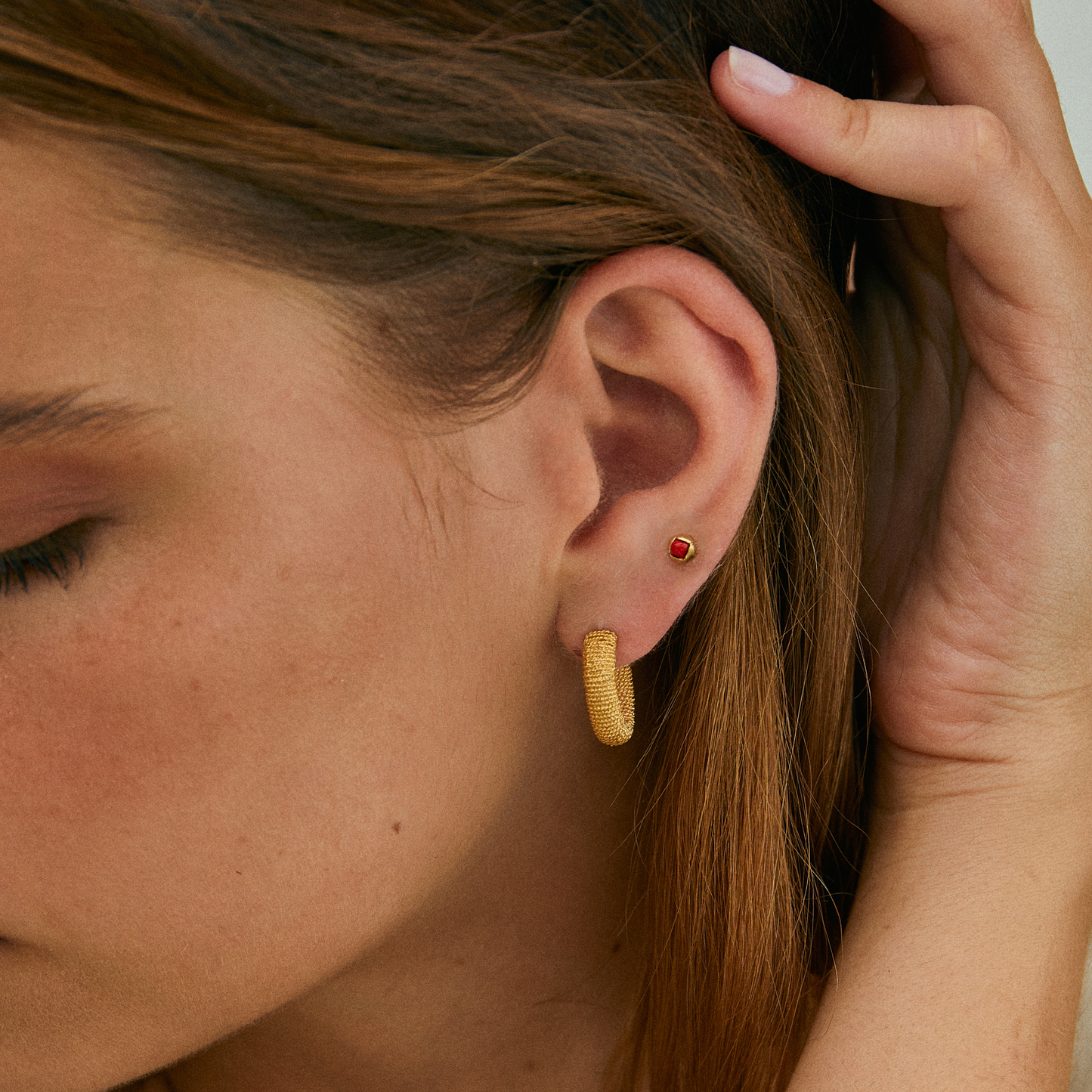 Red Coral Mare Earrings