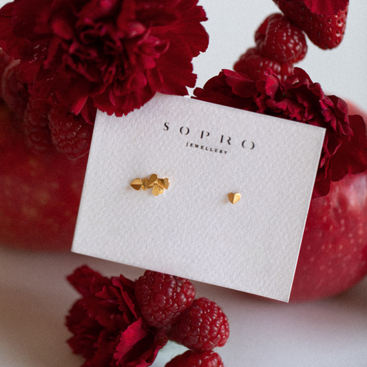 Asymmetrical Heart Earrings