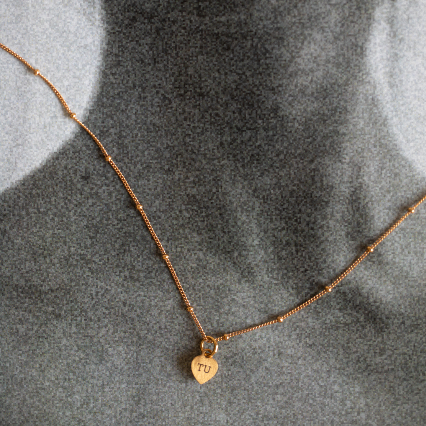 Salmon Heart Necklace