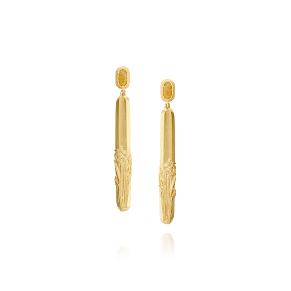 Narcissus Long Earrings - Sopro Parfum Collection