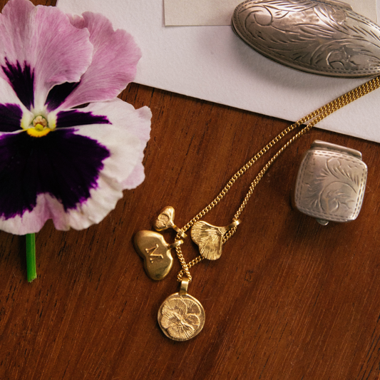 Pansy Petal Necklace
