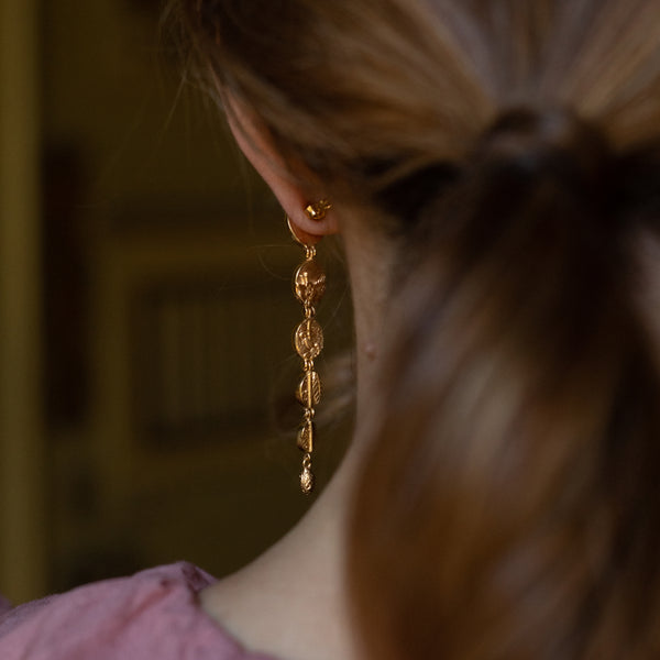 Articulated Orange Blossom Earrings - Sopro Parfum Collection