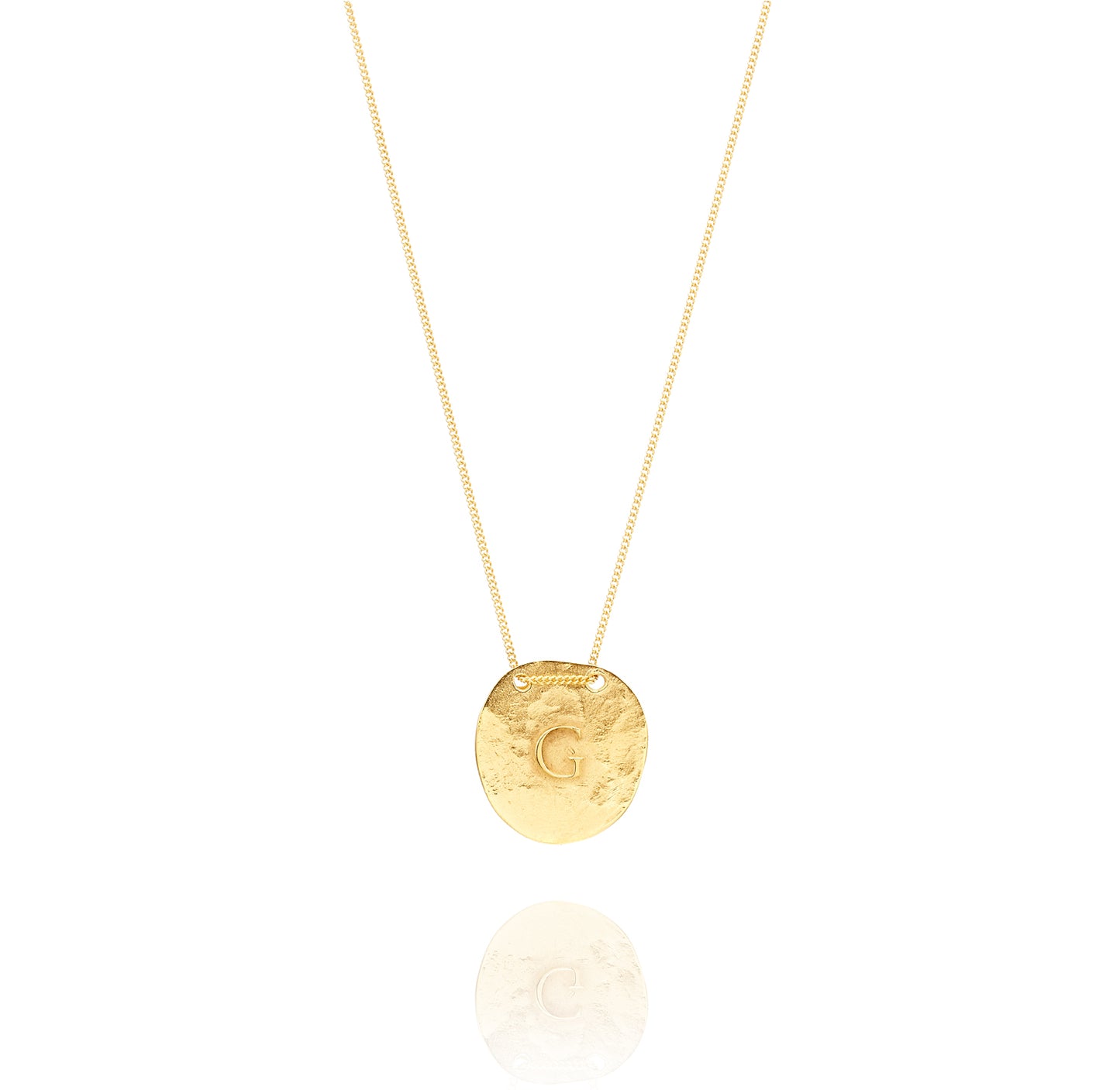 Golden Necklace G from Glicinea Front