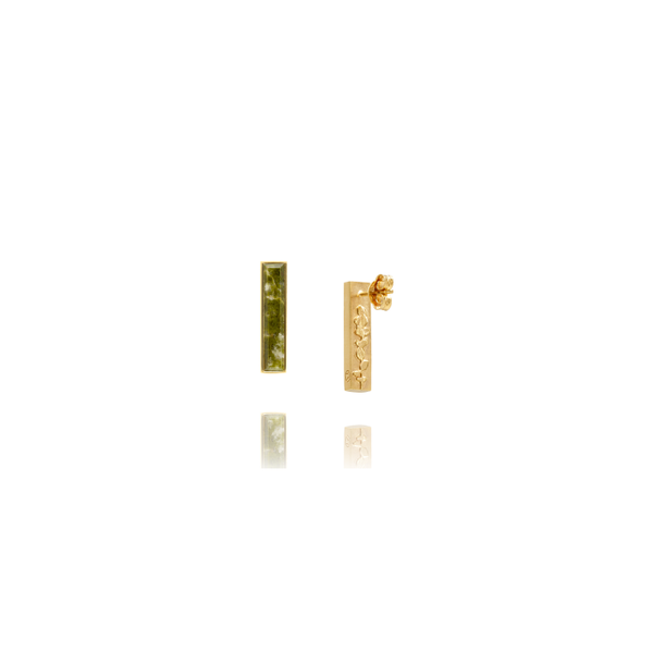 Rectangular Eucalyptus Earrings - Parfum Collection