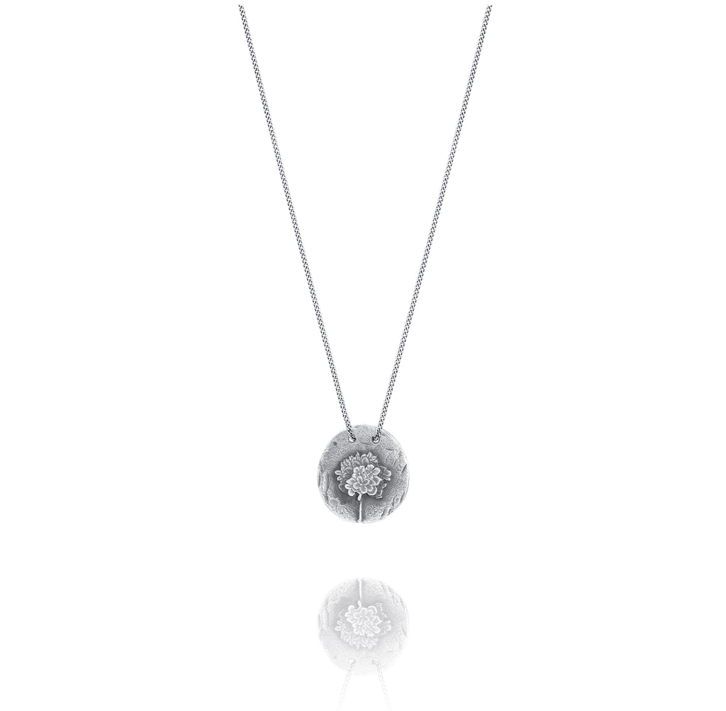 Silver Necklace H from Hortensia Back