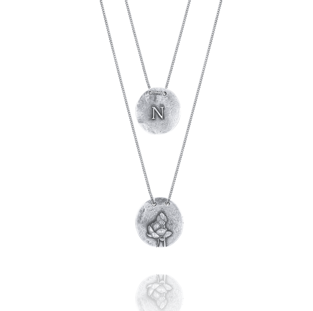 Silver Necklace N from Nenufar
