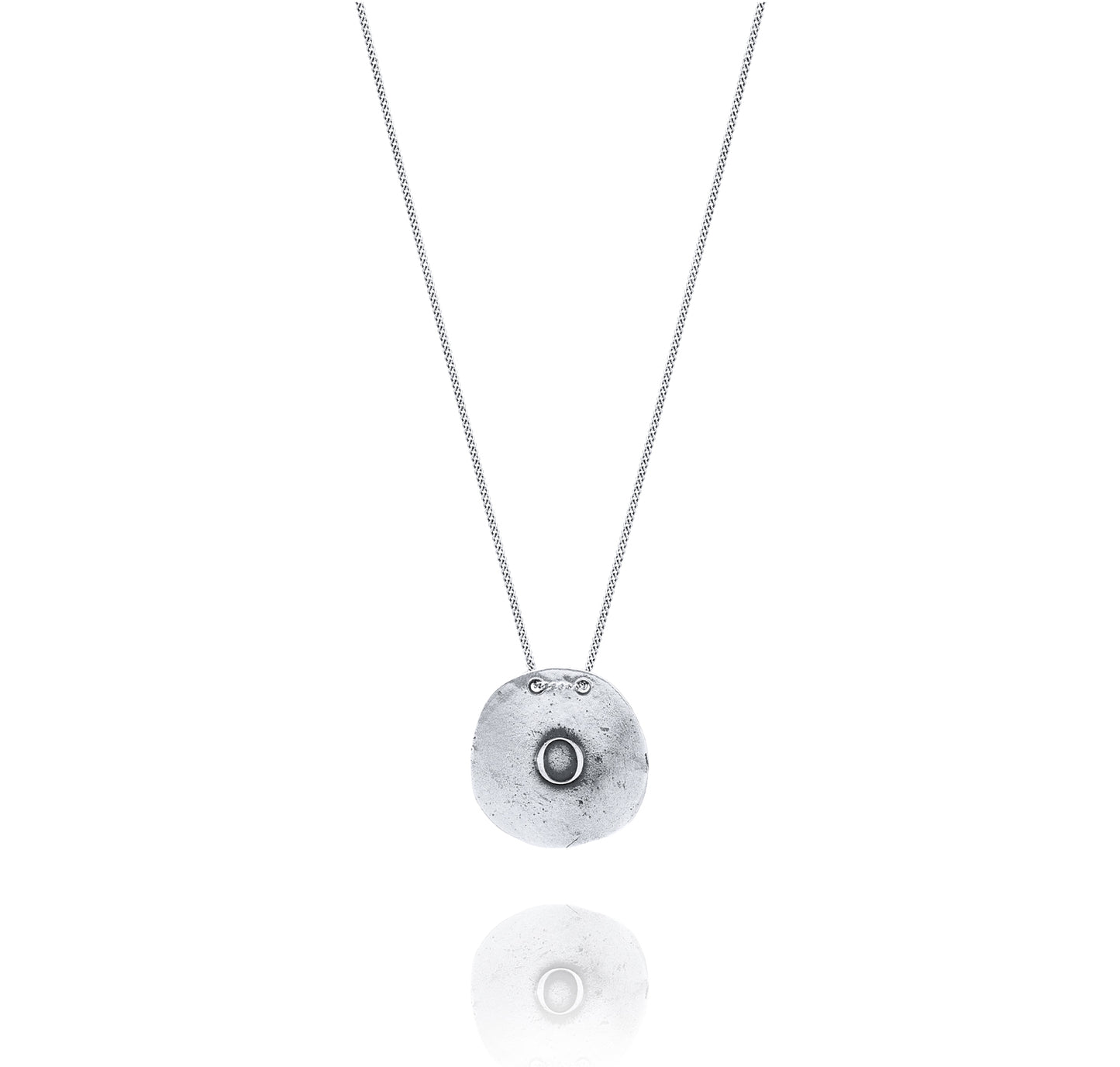 Silver Necklace O from Orquidea Front