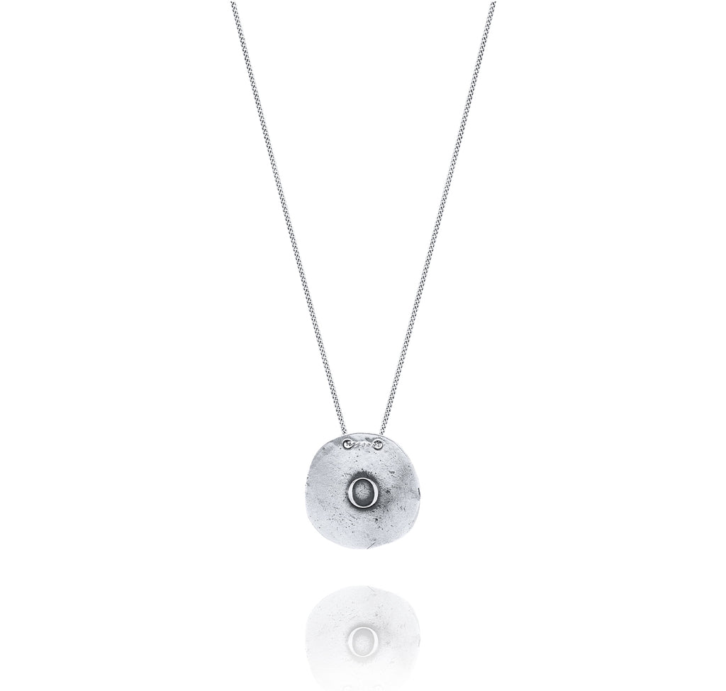 Silver Necklace O from Orquidea Front