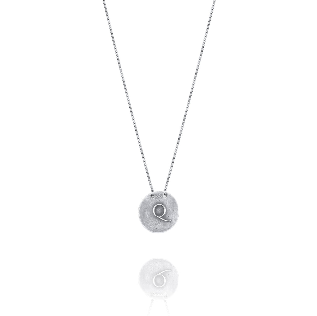 Silver Necklace Q from Quesnelia Front