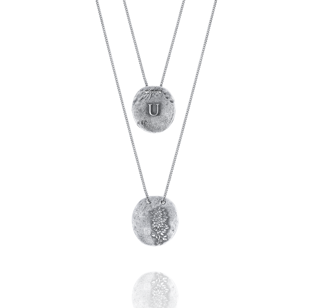 Silver Necklace U from Urze