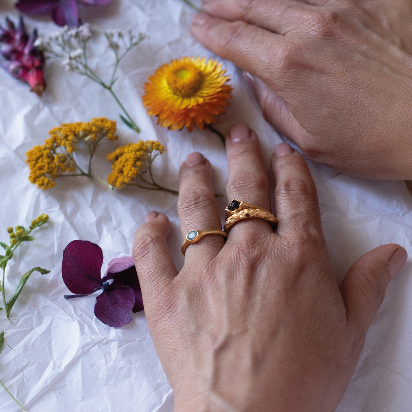 Blue Bromelia Ring