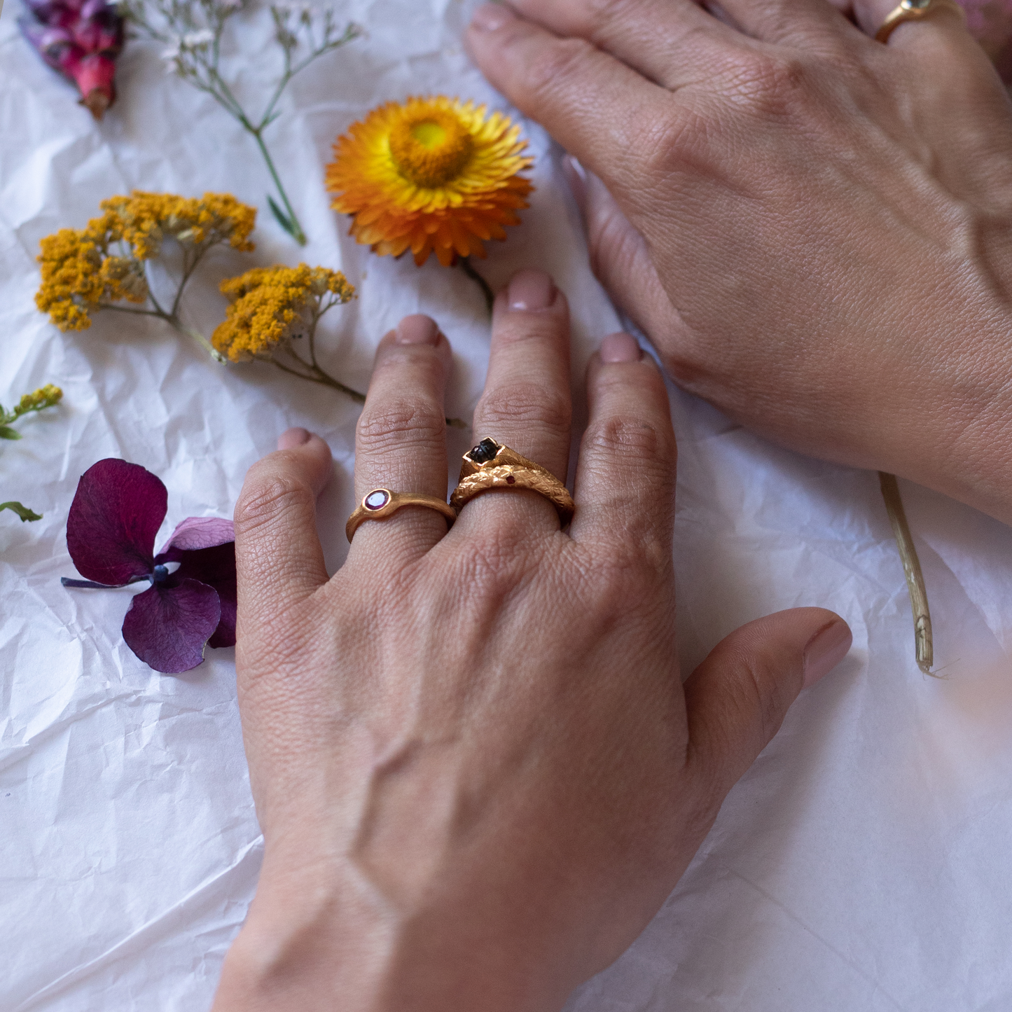 Bromelia Solitaire Ring 