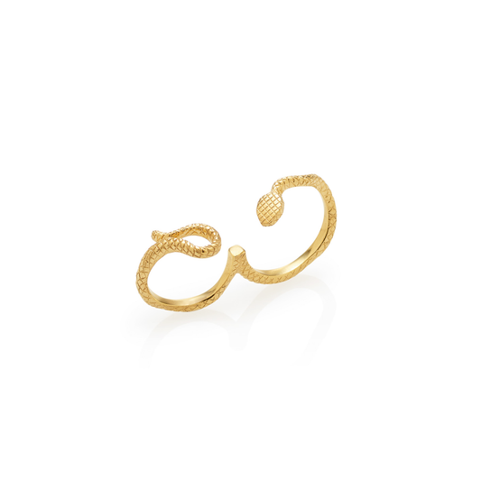 Serpent Double Ring