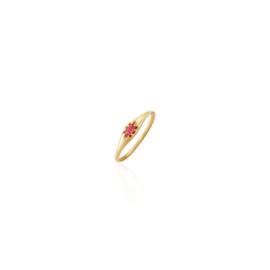 Ruby Petal Ring