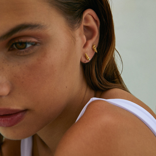 Conch Shells Pearl Earrings