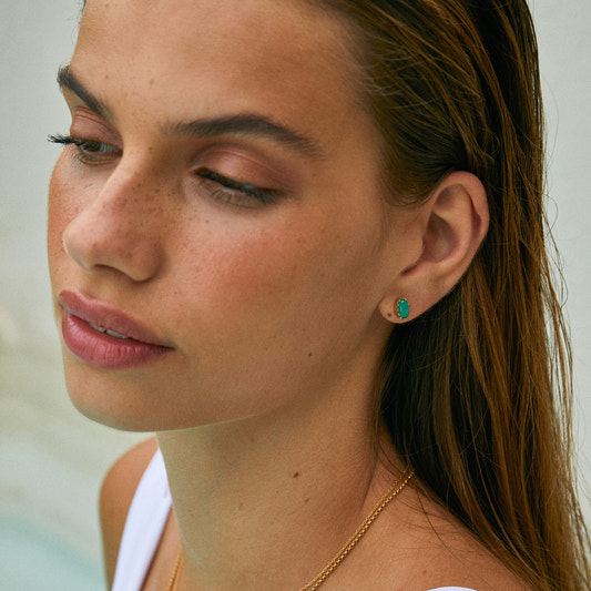 Chrysoprase Mare Earring 