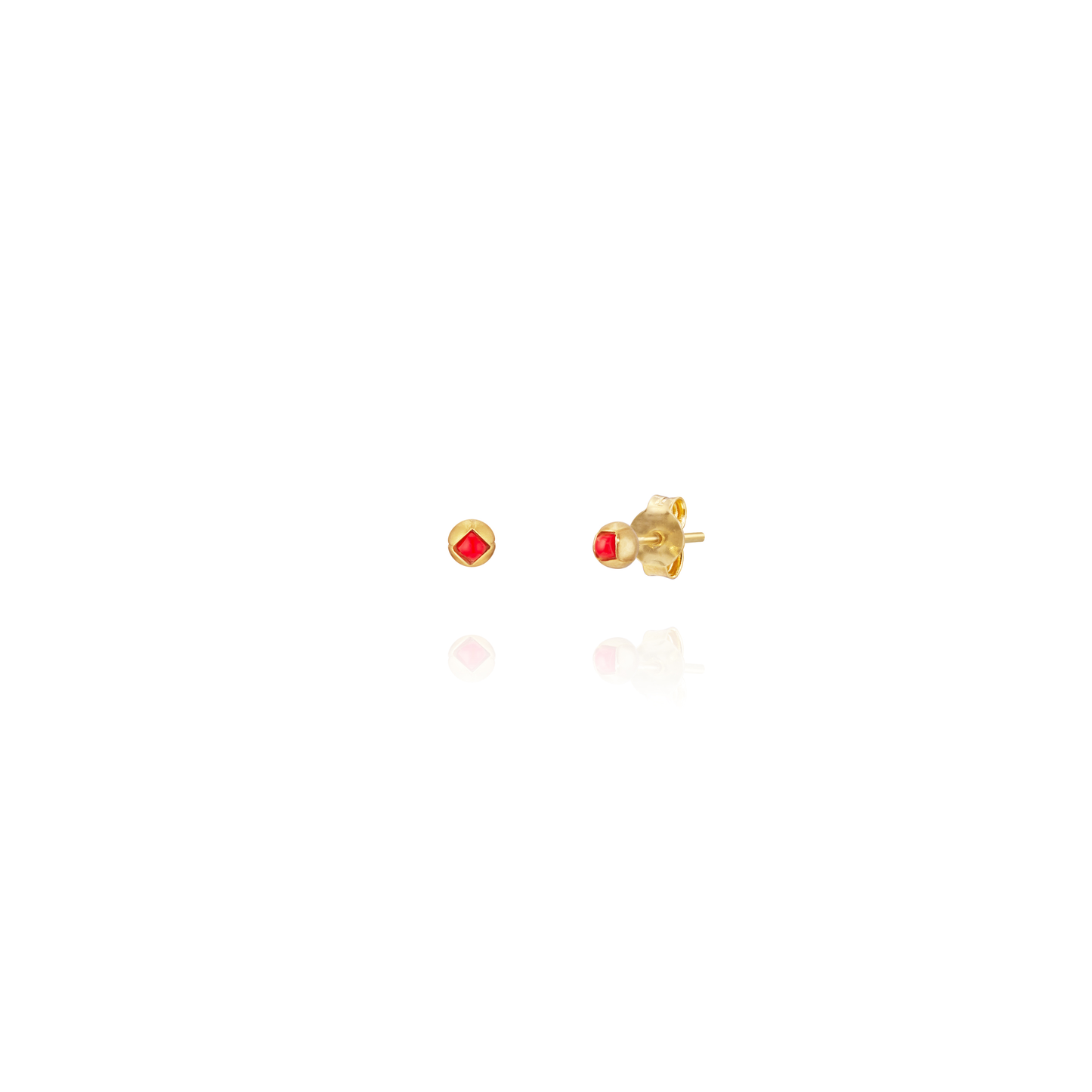Red Coral Mare Earrings