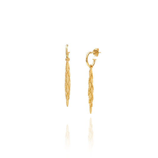 Bromelia Pendant Hoops