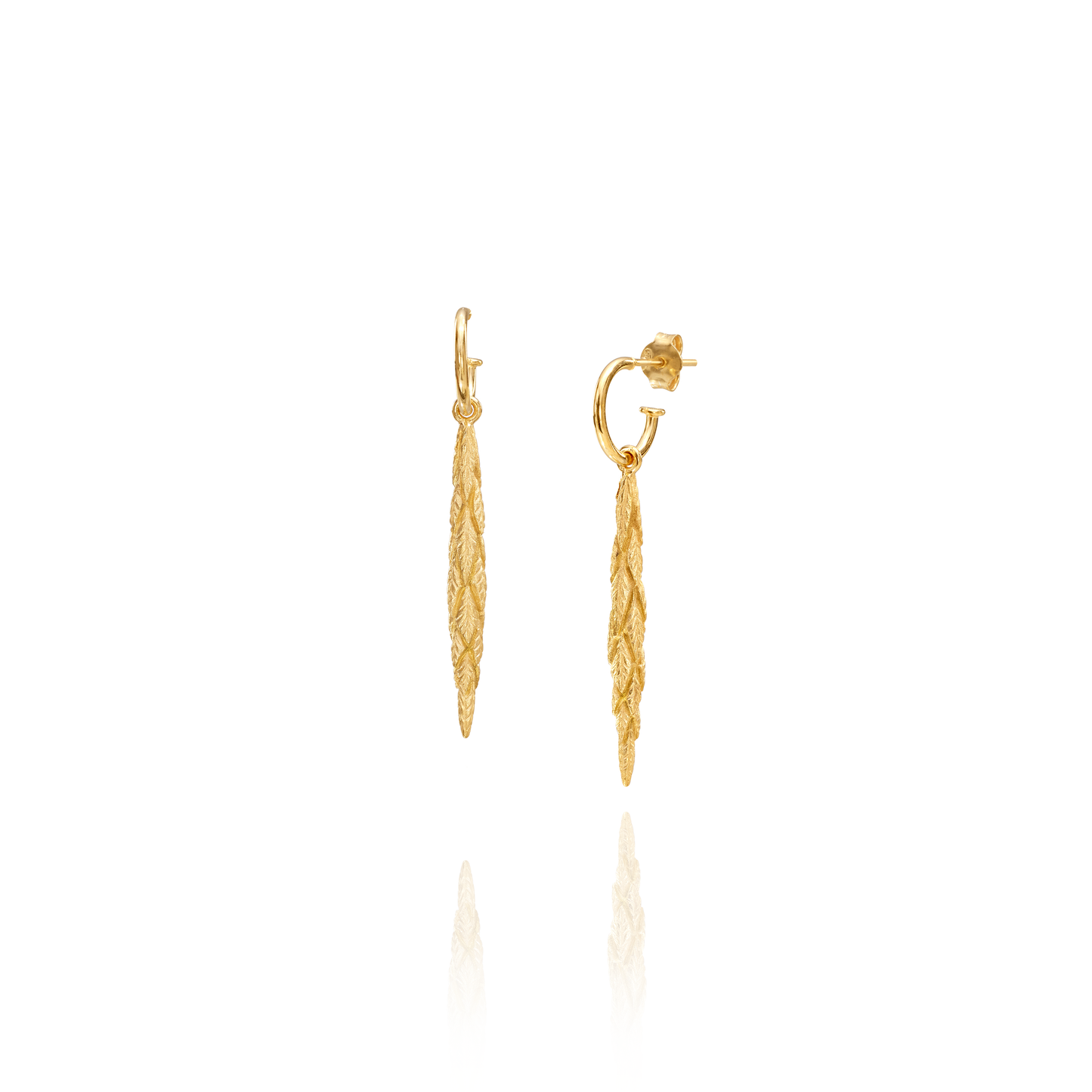 Bromelia Pendant Hoops