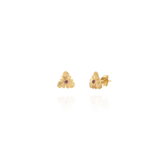 Amethyst Bromelia Earrings