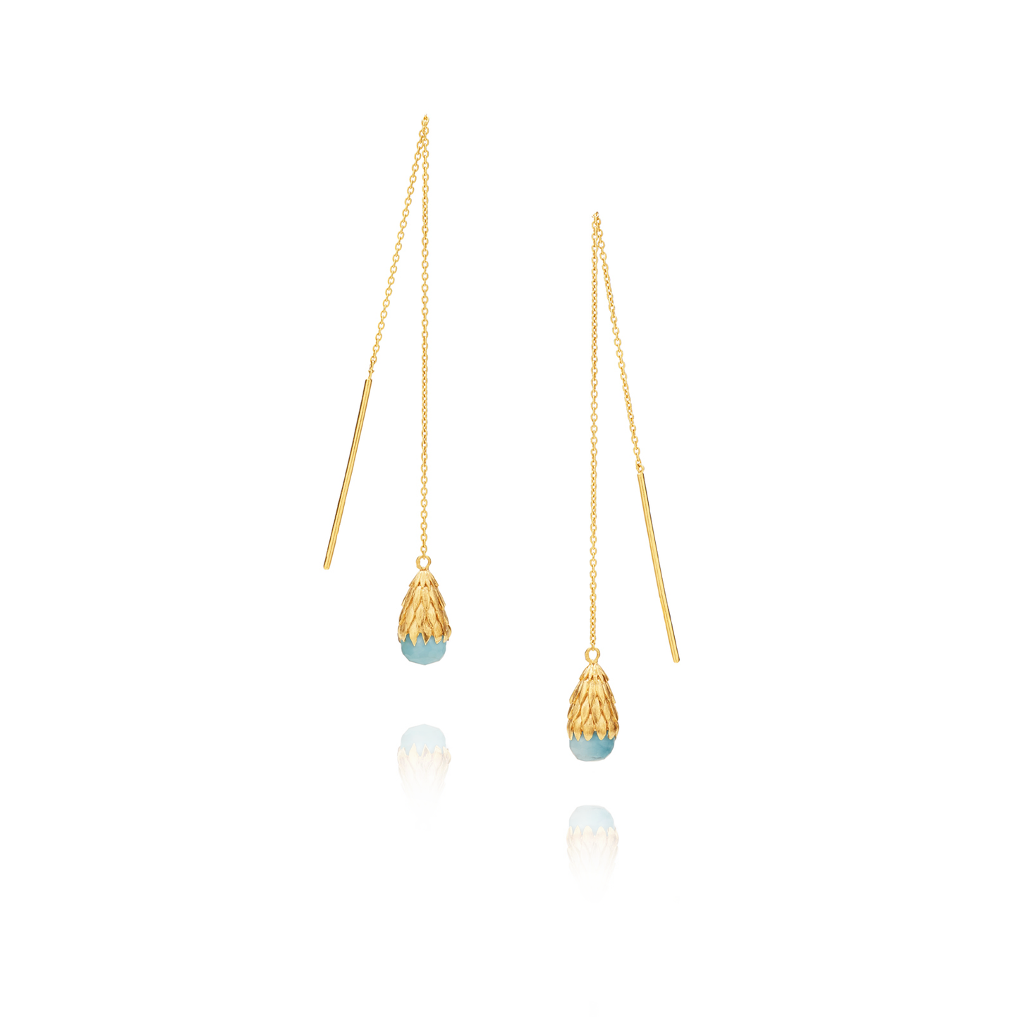 Brincos Pétalas Larimar