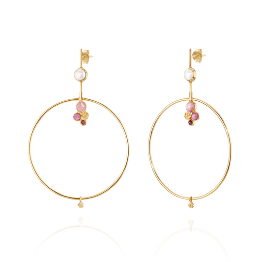 Forget Me Not Hoops