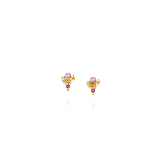 Pink Myosotis Earrings