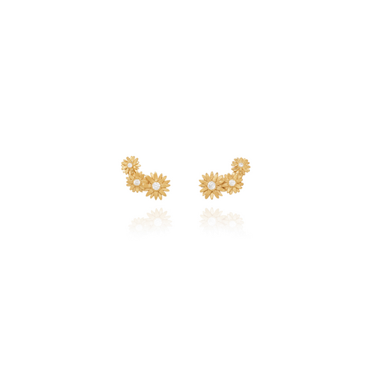 Three Daisies Earrings
