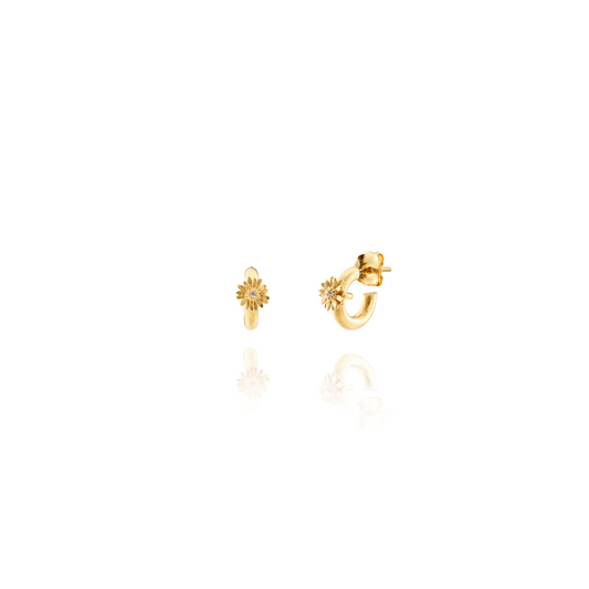 Small Daisy Hoops