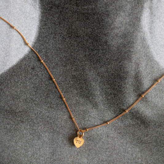 Salmon Heart Necklace