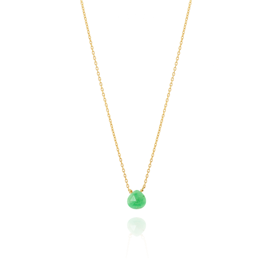 Chrysoprase Drop Necklace 