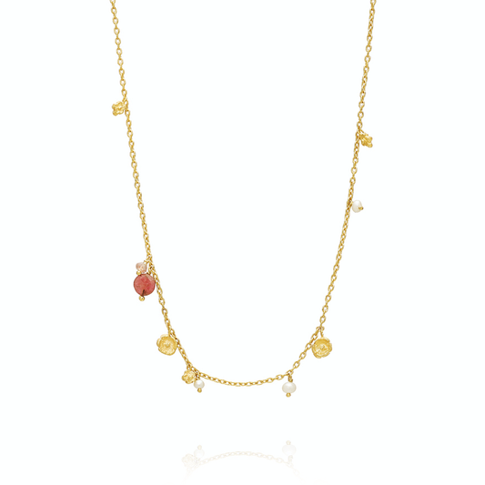 Pink Myosotis Necklace