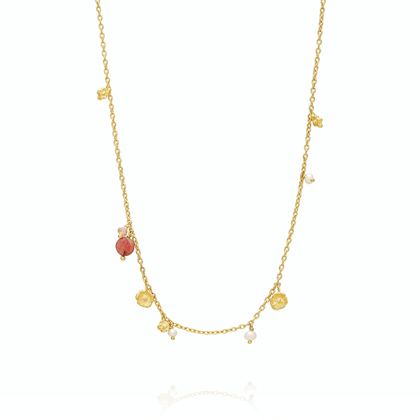 Pink Myosotis Necklace