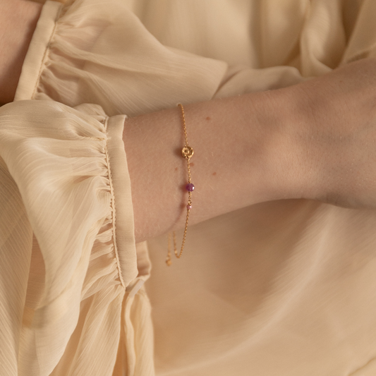 Pink Myosotis Bracelet