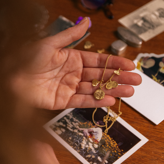 Editable Pansy Necklace