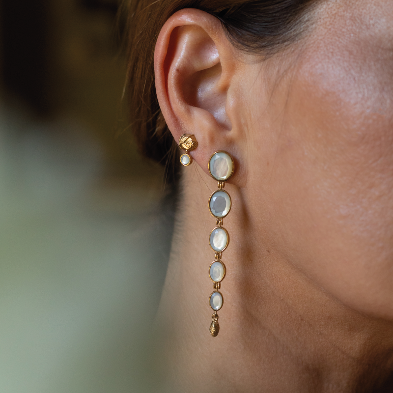 Articulated Orange Blossom Earrings - Sopro Parfum Collection