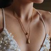 Elongated Lavender Necklace - Parfum Collection