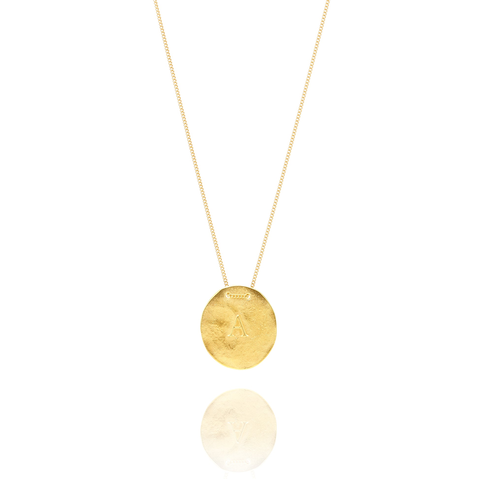 Golden Necklace A from Anemona Front
