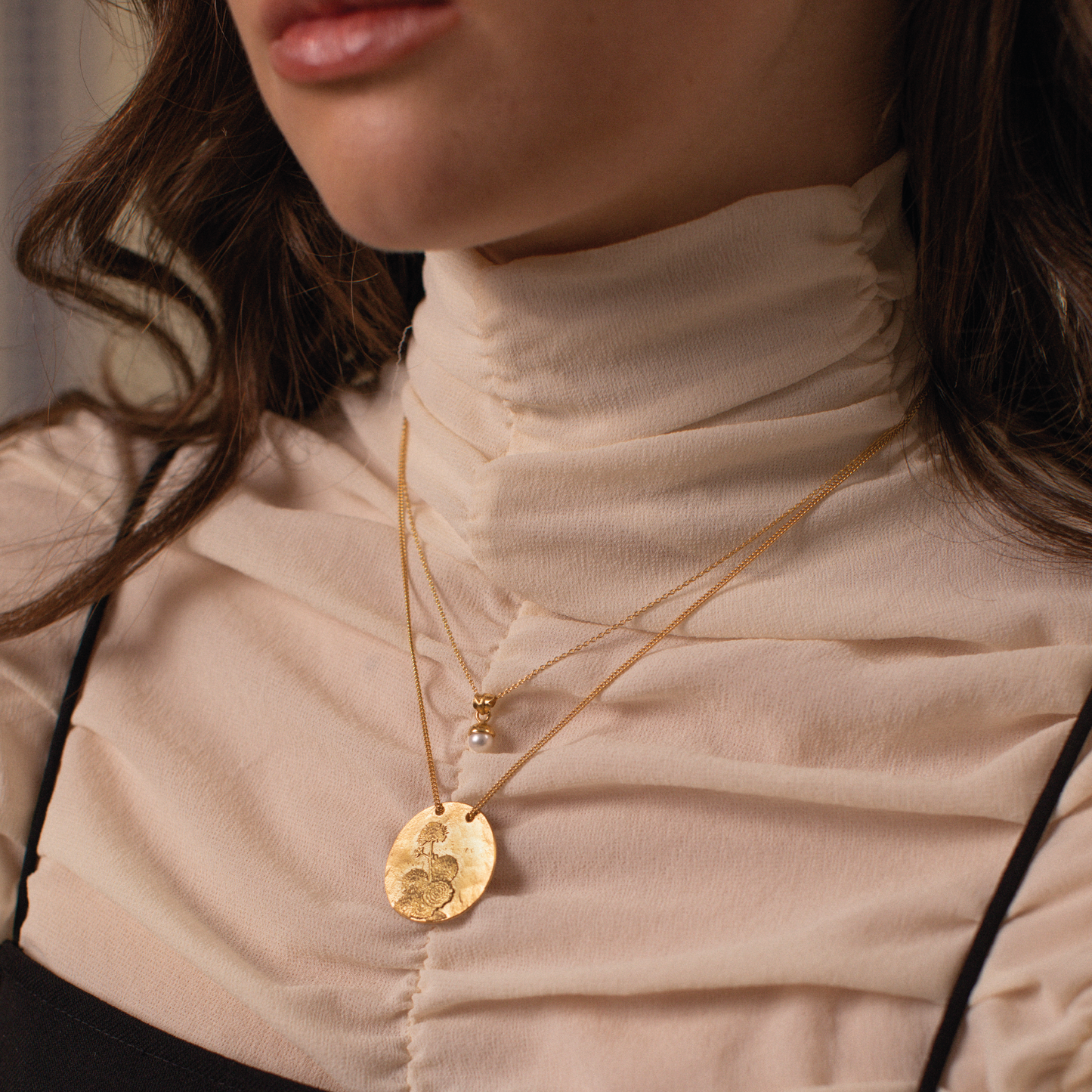 Necklace Golden A from Anemona