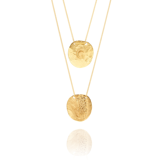 Golden Necklace G from Glicinea