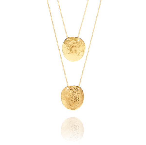 Golden Necklace G from Glicinea