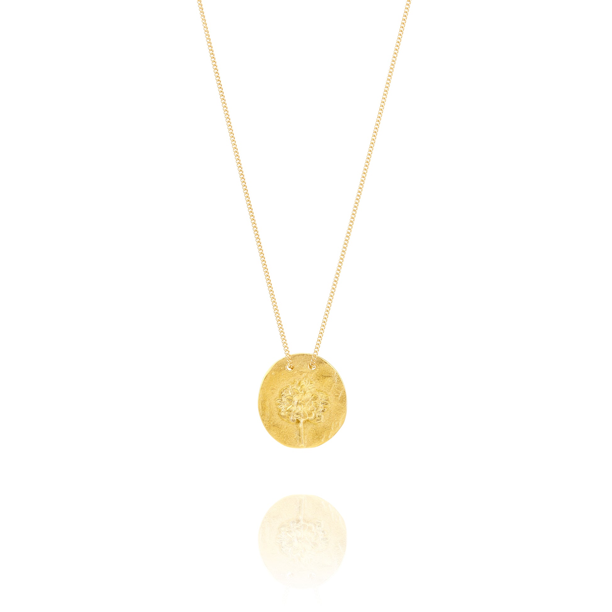 Golden Necklace H from Hortensia Back
