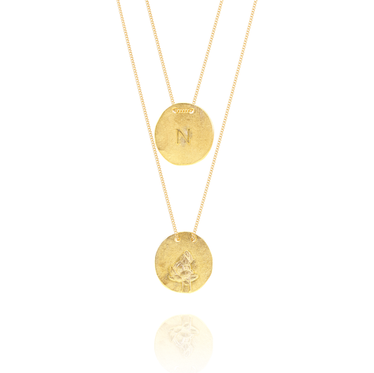 Golden Necklace N from Nenufar 