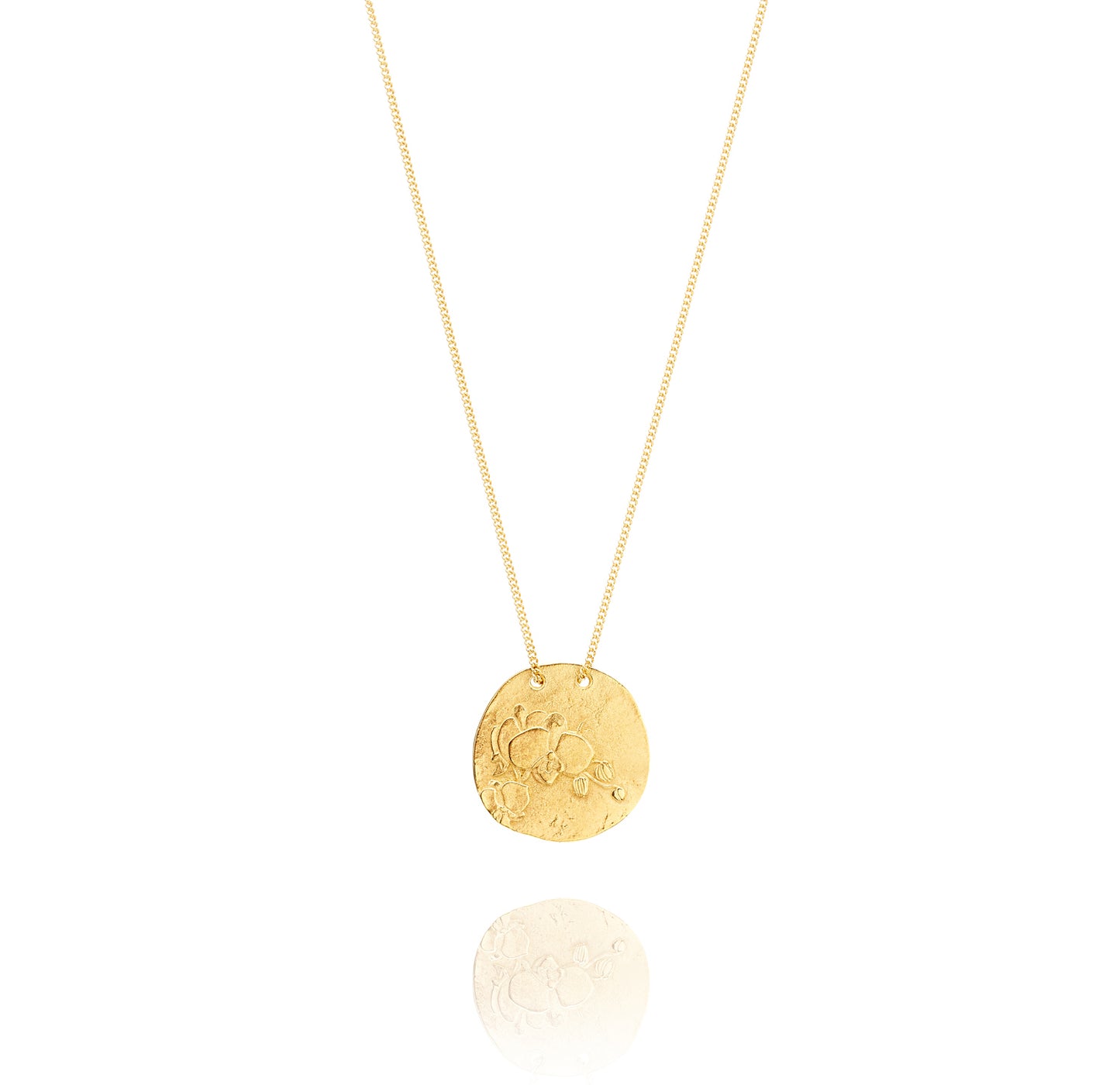 Golden Necklace O from Orquidea Back