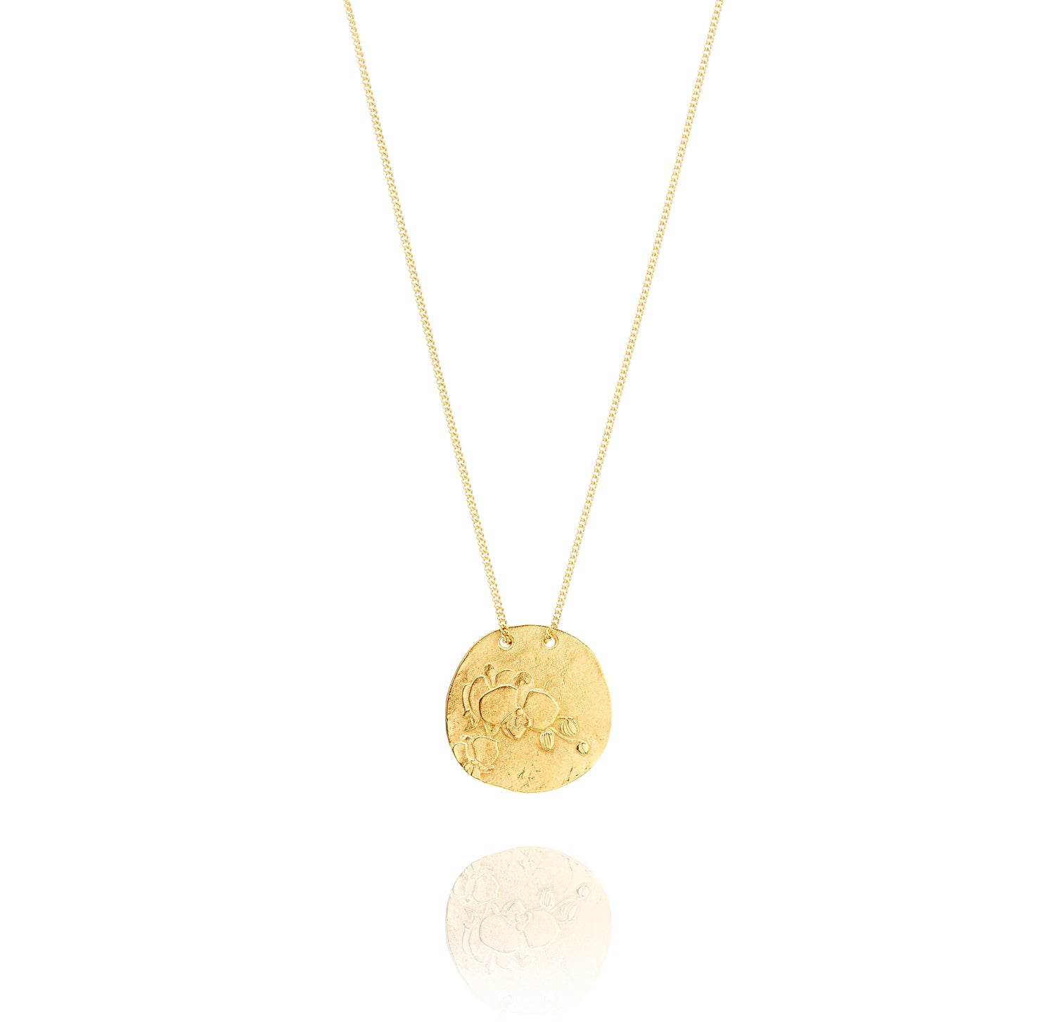 Golden Necklace O from Orquidea Back