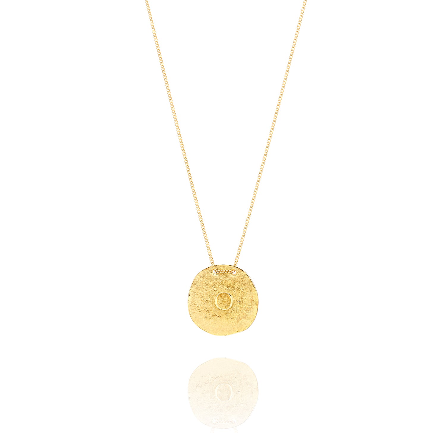 Golden Necklace O from Orquidea Front