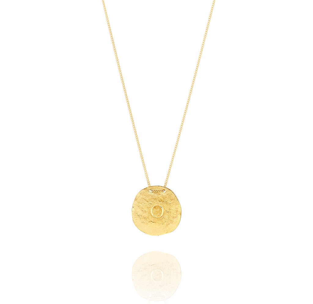 Golden Necklace O from Orquidea Front