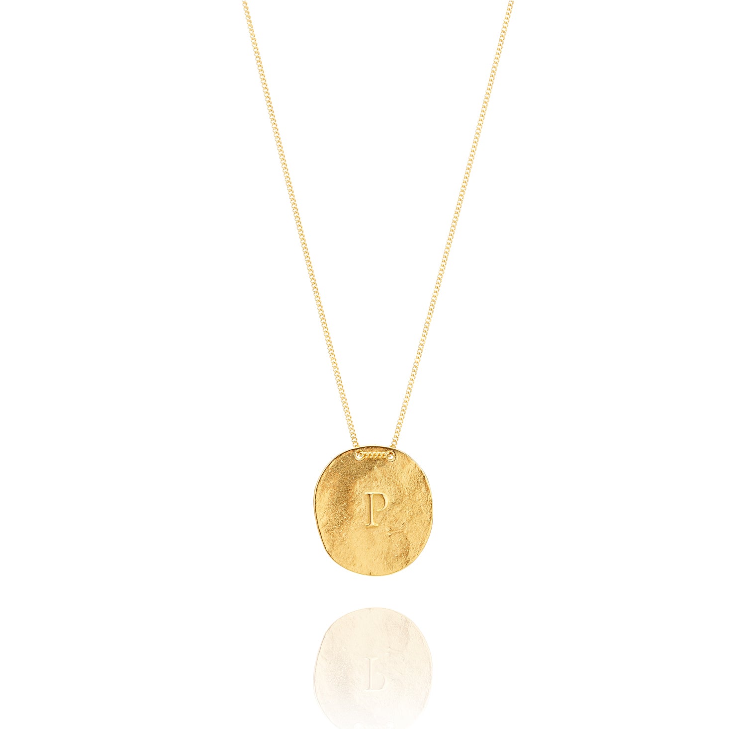Golden Necklace P from Papoila Front
