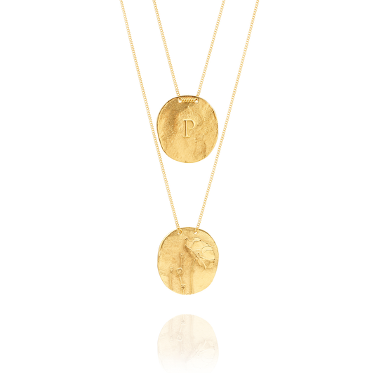 Golden Necklace P from Papoila