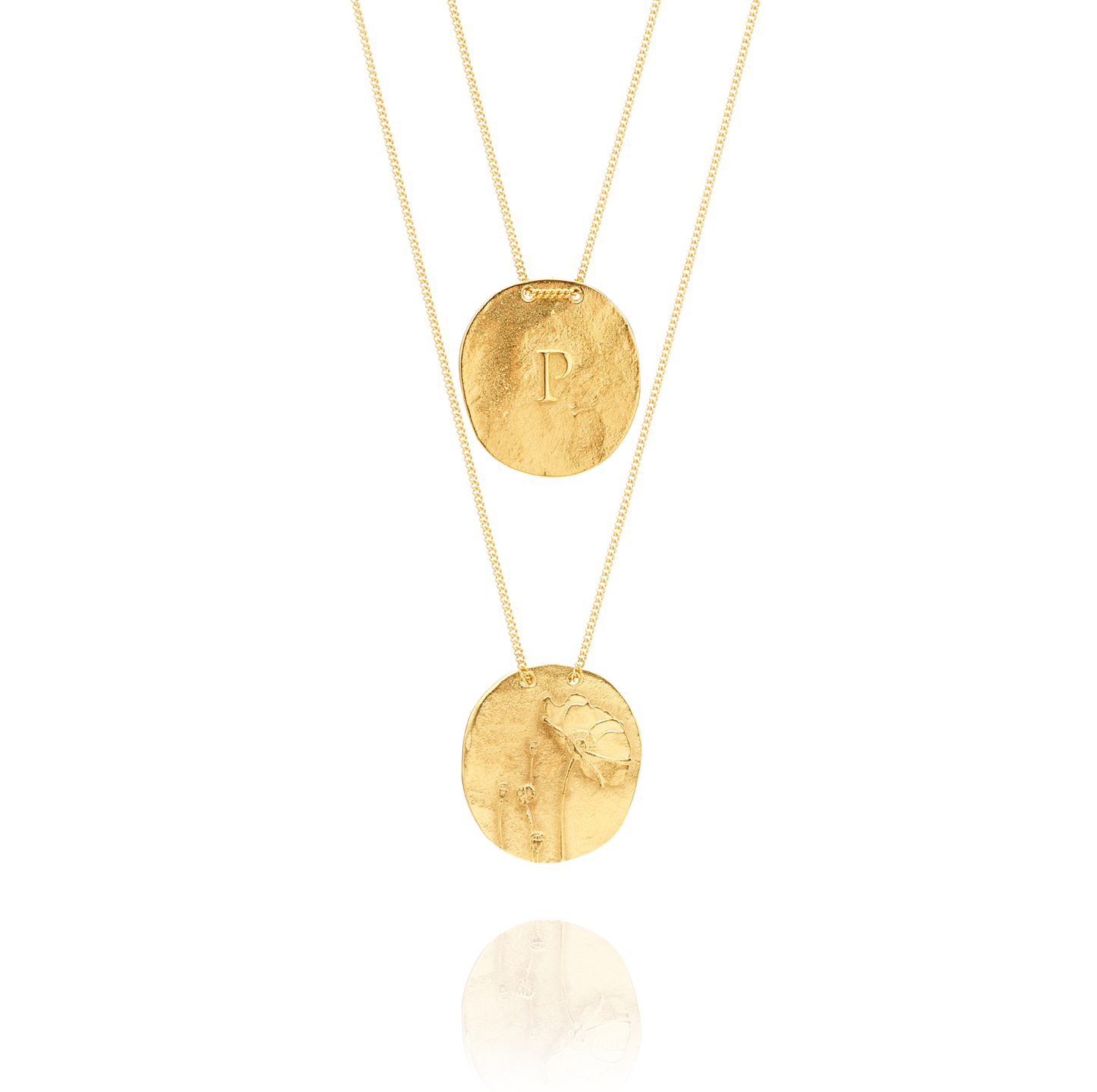 Golden Necklace P from Papoila